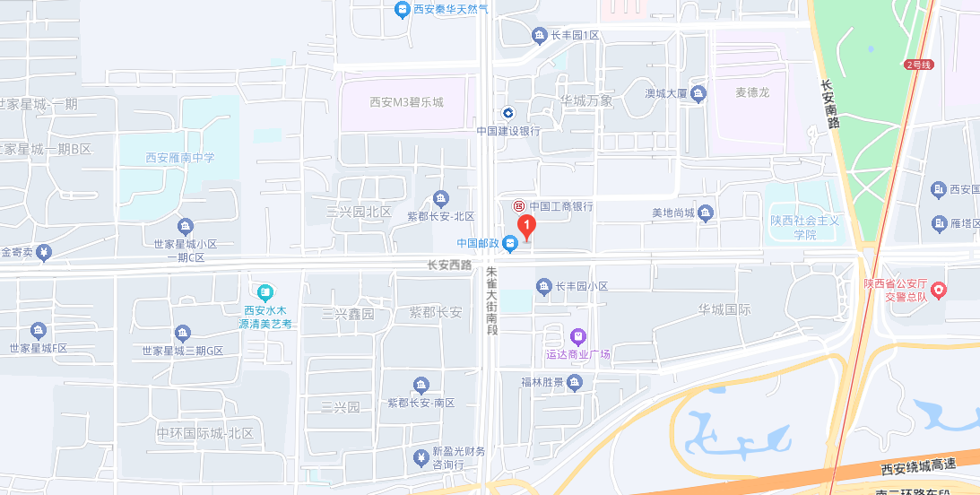 西安明德鲜花地图