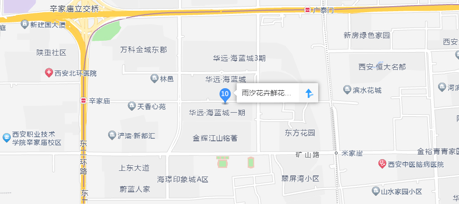 西安雨汐花卉鲜花店地图