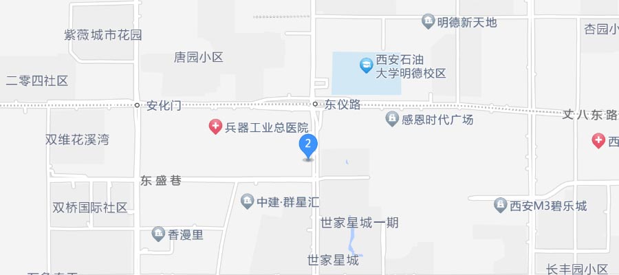 西安玖号花店位置地图