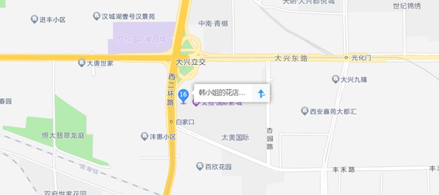 西安韩小姐的花店位置