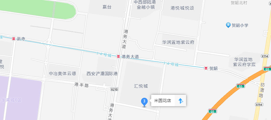 西安米圆花店位置